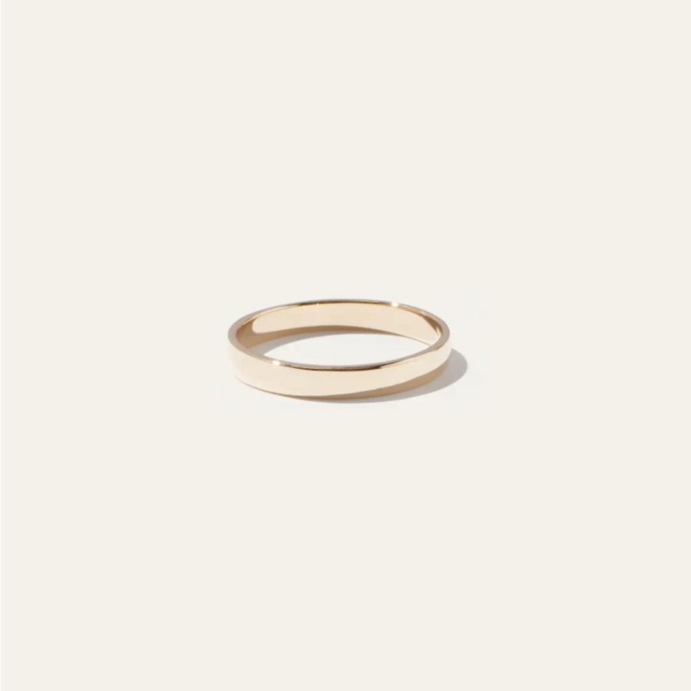 14k Gold Bold Stacker Ring